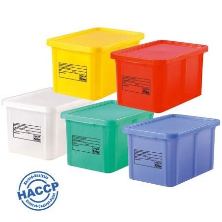 Bac & Couvercle HACCP PEHD Bleu 25 L - 600x400x183 mm (Gilac)disponible à la Maison Pollet de Toulouse