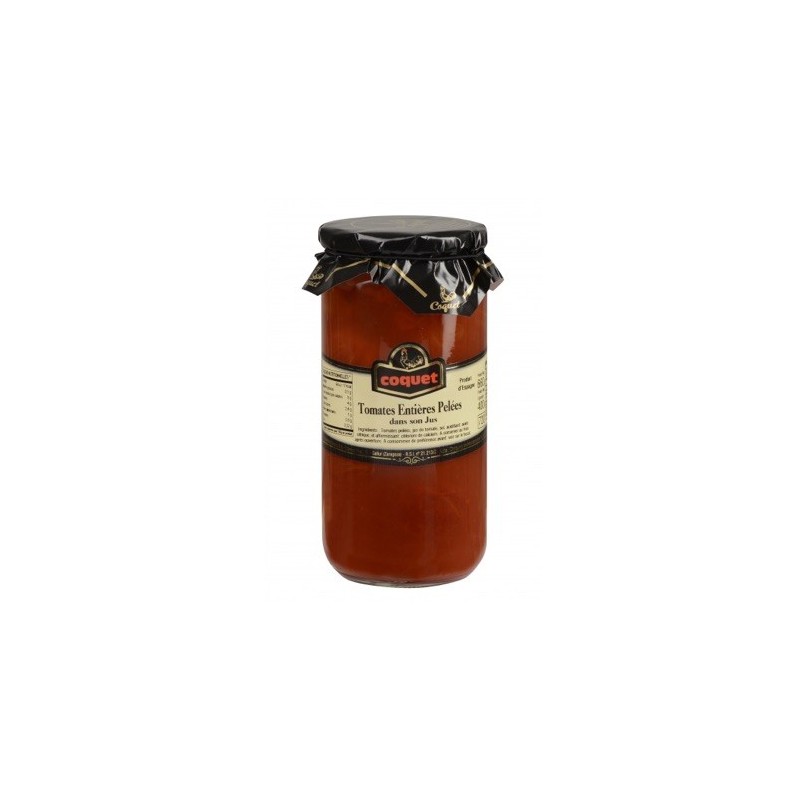 Tomates pelées - 72 cl (Coquet)disponible à la Maison Pollet de Toulouse