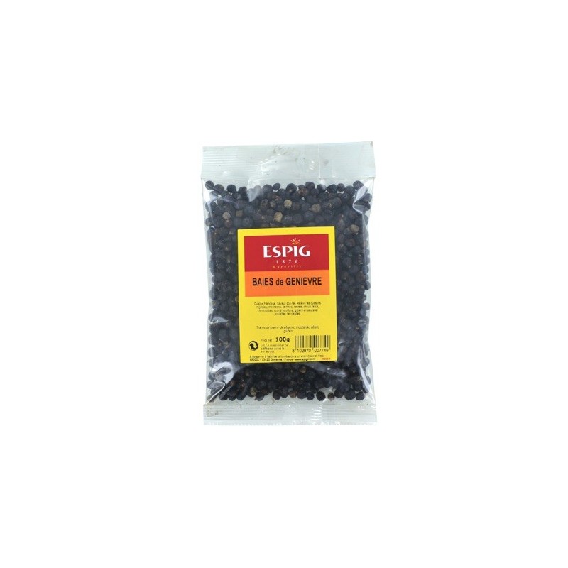Baie de Genièvre entière - 100 g (Espig)disponible à la Maison Pollet de Toulouse