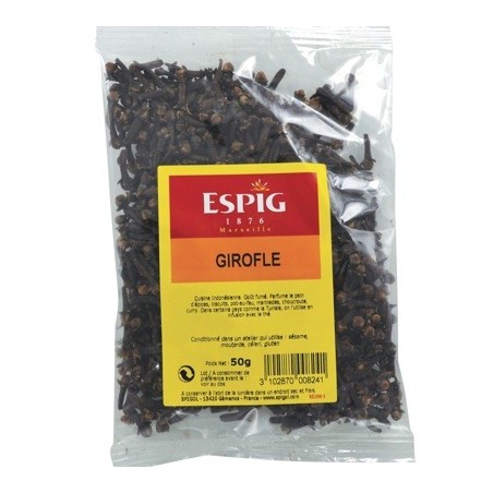 Girofle (clou) entière - 50 g (Espig)disponible à la Maison Pollet de Toulouse