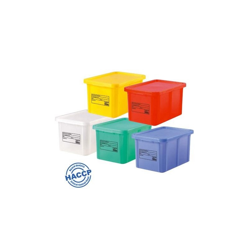 Bac & Couvercle HACCP PEHD Jaune 25 L - 600x400x183 mm (Gilac)disponible à la Maison Pollet de Toulouse
