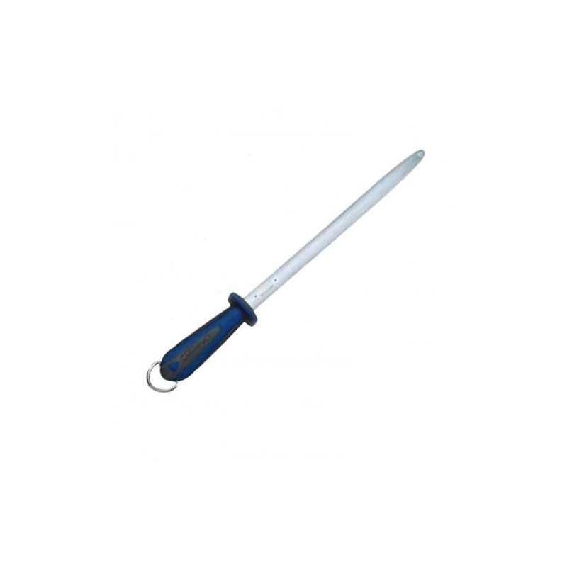 Fusil ovale 30 cm manche Bi-matière Bleu - Taillage fin (Fischer)disponible à la Maison Pollet de Toulouse