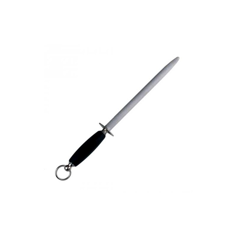 Fusil rond 30 cm manche Noir - Taillage fin (Fischer)disponible à la Maison Pollet de Toulouse