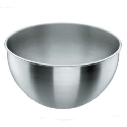 Bassine Inox demi-sphérique sans pied ni anses Ø 220x110 mm - 2,70 Ldisponible à la Maison Pollet de Toulouse