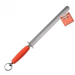 Fusil ovale extra-large 28 cm manche Orange - Taillage extra-fin (Fischer)disponible à la Maison Pollet de Toulouse