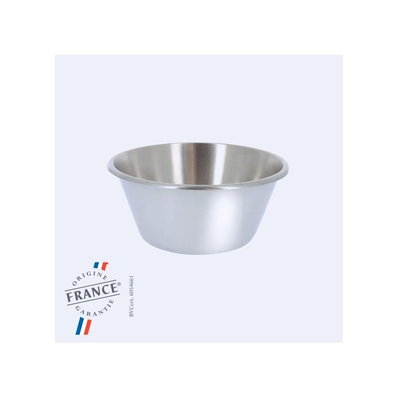 Bassine pâtissière Inox conique à fond plat Ø 440x190 mm - 20,50 Ldisponible à la Maison Pollet de Toulouse