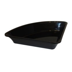 Plat Plexi noir - 350x265x50 mm - Angle arrondi 90°disponible à la Maison Pollet de Toulouse