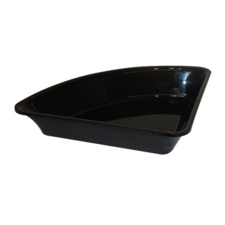 Plat Plexi noir - 350x265x50 mm - Angle arrondi 90°disponible à la Maison Pollet de Toulouse