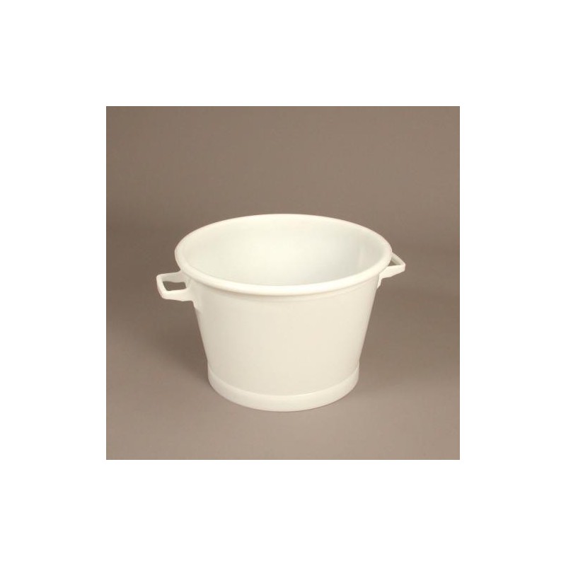 Baquet 35 L PEBD Blanc - Ø 480x310 mm (Gliac)disponible à la Maison Pollet de Toulouse