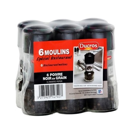Poivre noir moulin - 35 g (Ducros)disponible à la Maison Pollet de Toulouse