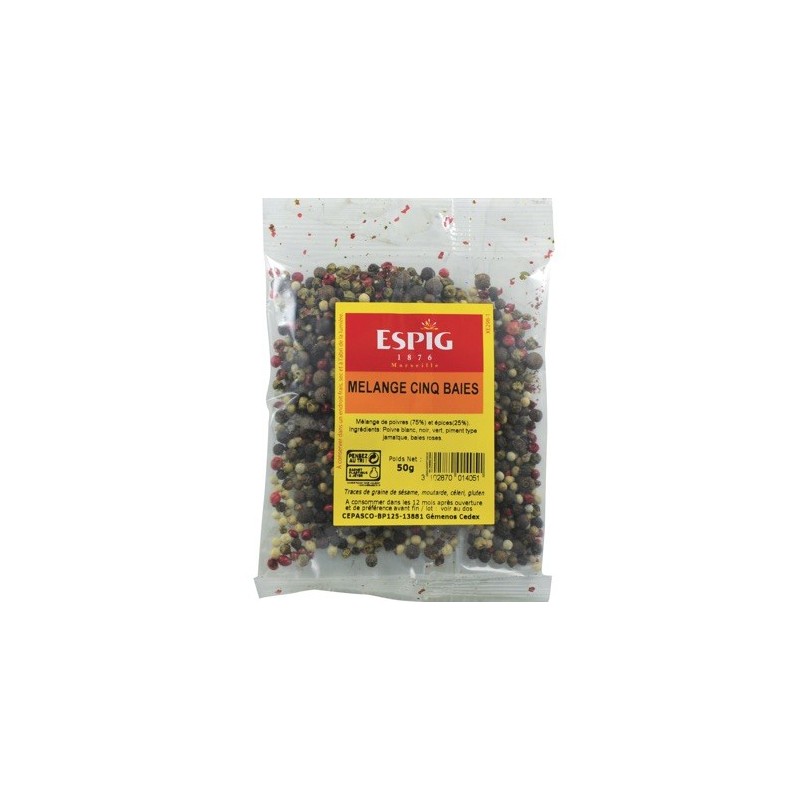 Mélange 5 Baies - 50 g (Espig)disponible à la Maison Pollet de Toulouse