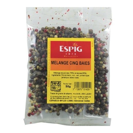 Mélange 5 Baies - 50 g (Espig)disponible à la Maison Pollet de Toulouse