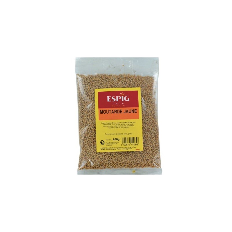 Moutarde jaune grain - 100 g (Espig)disponible à la Maison Pollet de Toulouse