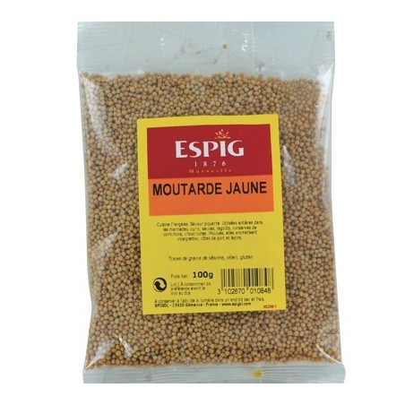 Moutarde jaune grain - 100 g (Espig)disponible à la Maison Pollet de Toulouse