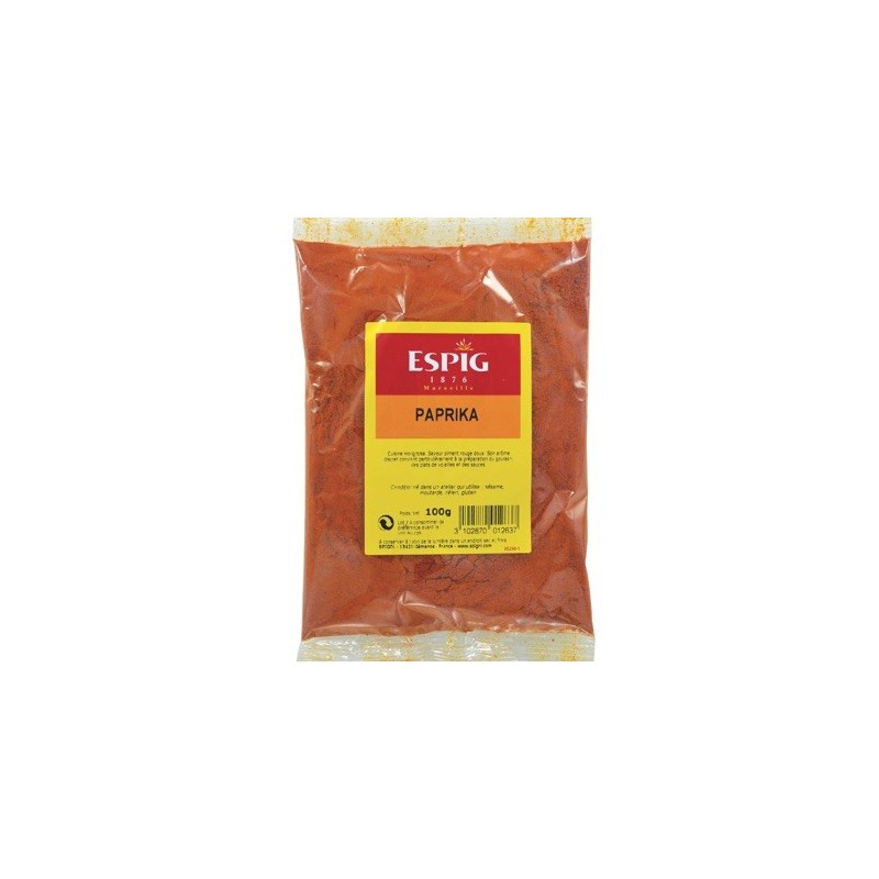 Paprika précieux doux - 100 g (Espig)disponible à la Maison Pollet de Toulouse