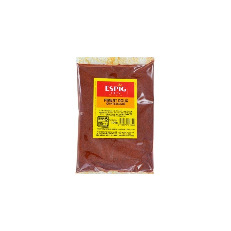 Piment doux quintessence moulu - 100 g (Espig)disponible à la Maison Pollet de Toulouse