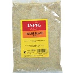 Poivre blanc moulu - 100 g (Espig)disponible à la Maison Pollet de Toulouse