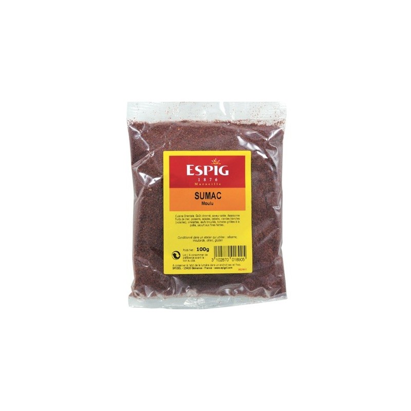 Sumac moulu - 100 g (Espig)disponible à la Maison Pollet de Toulouse