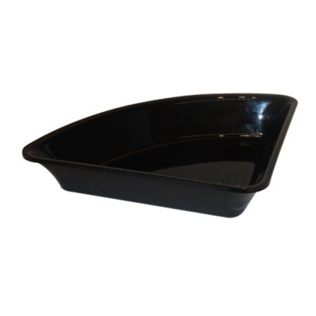 Plat Plexi noir - 350x265x80 mm - Angle arrondi 90°disponible à la Maison Pollet de Toulouse