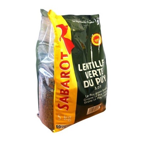 Lentille verte du Puy AOP - 5 kg (Sabarot)disponible à la Maison Pollet de Toulouse