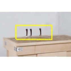Platine inox pour porte couteau sans support bois - 500 mmdisponible à la Maison Pollet de Toulouse