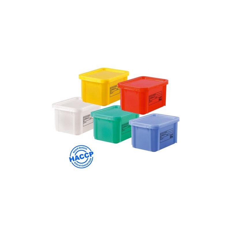 Bac & Couvercle HACCP PEHD Jaune 12 L - 400x300x180 mm (Gilac)disponible à la Maison Pollet de Toulouse