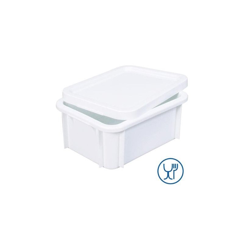 Bac Rectangulaire PEHD Blanc 12 L - 400x300x168 mm (Gilac)disponible à la Maison Pollet de Toulouse