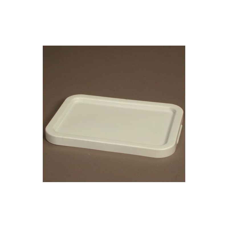 Couvercle 12 & 15 L PEHD Blanc - 400x300x30 mm (Gilac)disponible à la Maison Pollet de Toulouse