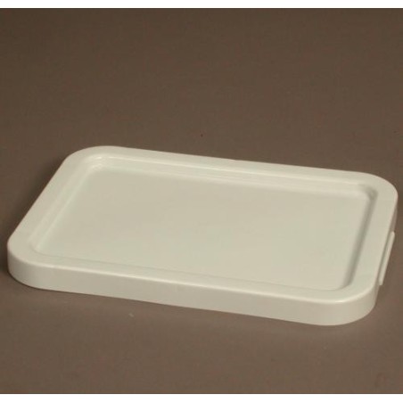 Couvercle 12 & 15 L PEHD Blanc - 400x300x30 mm (Gilac)disponible à la Maison Pollet de Toulouse