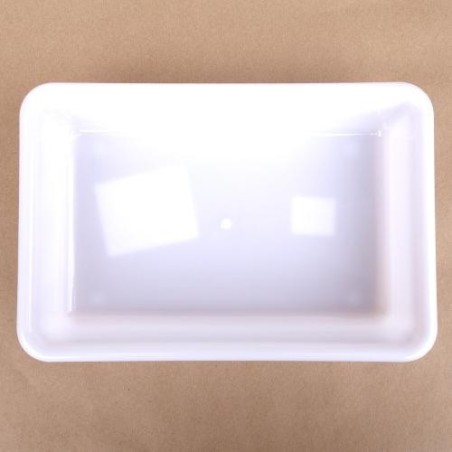 Bac Plat PEHD Blanc 2 L - 300x200x60 mm (Gilac)disponible à la Maison Pollet de Toulouse
