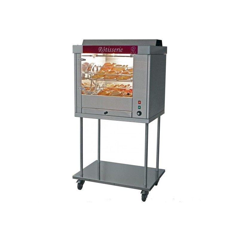 Rôtissoire électrique à Balancelles COMETE 3 sur chassis inox à roulettes - Triphasédisponible à la Maison Pollet de Toulouse