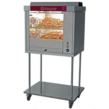 Rôtissoire électrique à Balancelles COMETE 4 sur chassis inox à roulettes - Monophasédisponible à la Maison Pollet de Toulouse
