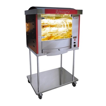 Rôtissoire électrique à Balancelles FUSION 5 sur chassis inox à roulettes - Monophasédisponible à la Maison Pollet de Toulouse