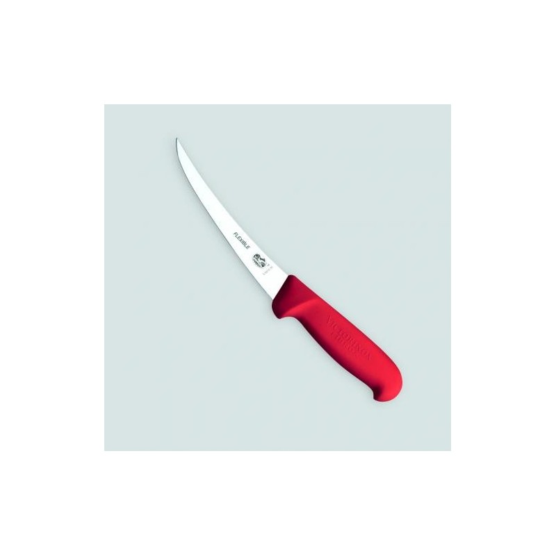 Désosseur lame courbe flexible 12 cm manche Rouge (Victorinox)disponible à la Maison Pollet de Toulouse