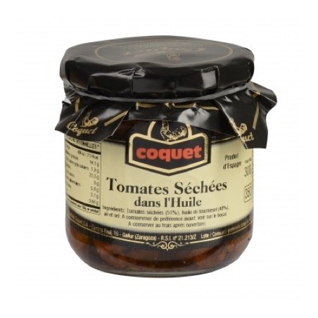 Tomates séchés à l'huile - 300 g (Coquet)disponible à la Maison Pollet de Toulouse