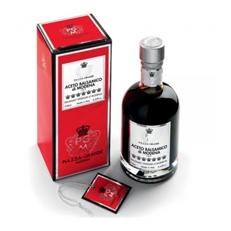 Vinaigre Balsamique IGP de Modène, 7 couronnes - 250 ml (PIAZZA GRANDE)disponible à la Maison Pollet de Toulouse