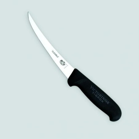 Désosseur lame courbe flexible 12 cm manche Noir (Victorinox)disponible à la Maison Pollet de Toulouse