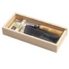 Couteau Tradition Luxe Inox N°8 plumier - 8,5 cm manche olivier (Opinel)disponible à la Maison Pollet de Toulouse
