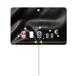 Etiquette : Presto neutre - 8x12 cm (avec roulettes & pique inox)disponible à la Maison Pollet de Toulouse