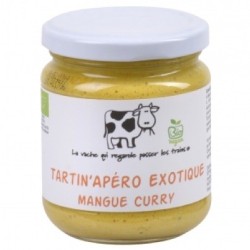 Tartin'Apéro Exotique Mangue curry bio - 190 g (La vache qui regarde passer les trains)disponible à la Maison Pollet de Toulouse