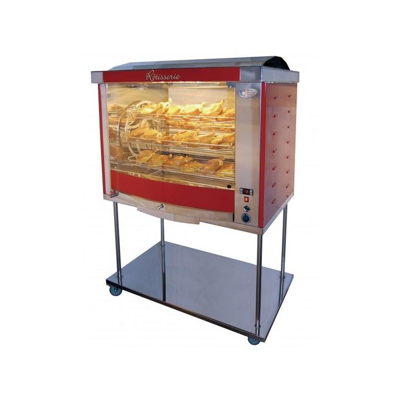 Rôtissoire électrique à Balancelles FUSION 7 sur chassis inox à roulettes - Triphasédisponible à la Maison Pollet de Toulouse