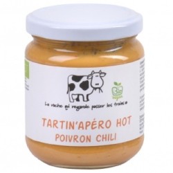 Tartin'Apéro Hot Poivron chili bio - 190 g (La vache qui regarde passer les trains)disponible à la Maison Pollet de Toulouse