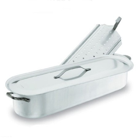 Poissonnière Aluminium avec grille 700x220x208 mm - 14,00 Ldisponible à la Maison Pollet de Toulouse