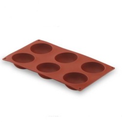 Moule en silicone Hémisphère 6 cavités - Ø 70x35 mmdisponible à la Maison Pollet de Toulouse