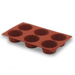 Moule en silicone Briochette 6 cavités - Ø 79x30 mmdisponible à la Maison Pollet de Toulouse