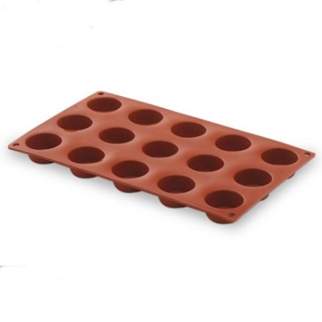 Moule en silicone Petit Four 15 cavités - Ø 40x20 mmdisponible à la Maison Pollet de Toulouse