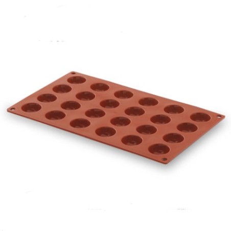 Moule en silicone Pomponette 24 cavités - Ø 34x16 mmdisponible à la Maison Pollet de Toulouse