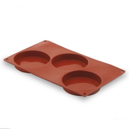 Moule en silicone Base spongieuse 3 cavités - Ø 103x20 mmdisponible à la Maison Pollet de Toulouse