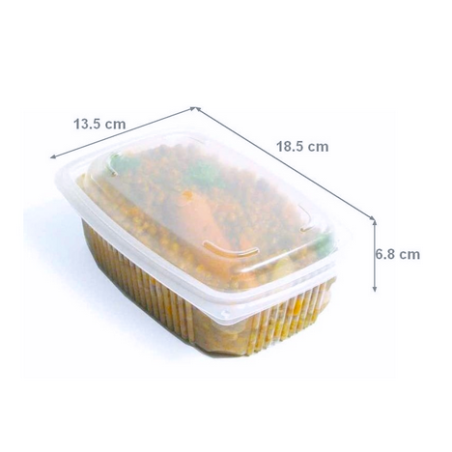 Barquette chaleur ONDIPACK PP 800 g - 185x135x65 mm (x50)disponible à la Maison Pollet de Toulouse