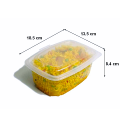 Barquette chaleur ONDIPACK PP 1050 g - 185x135x85 mm (x50)disponible à la Maison Pollet de Toulouse